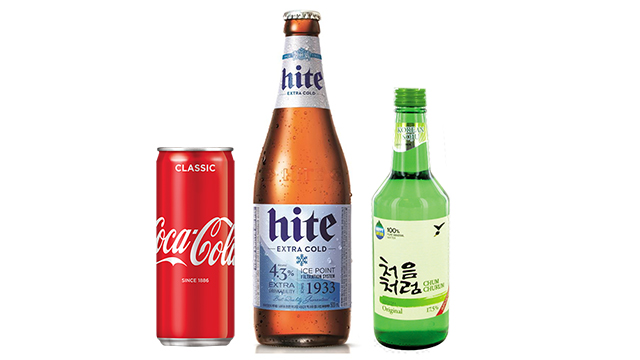 Cojinganmek: soju, Coca Cola, hite beer