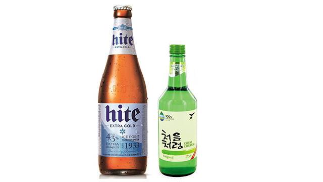 Somaek: soju and hite beer