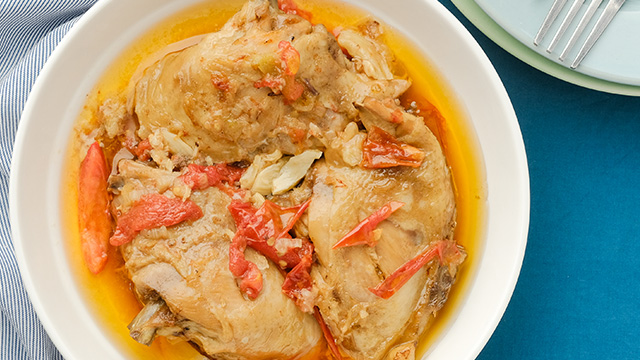 chicken pakam recipe with fresh tomatoes garlic ginger vinegar