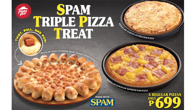 Pizza Hut S New Pizza Is The Spam Cheesy Bites Pizza
