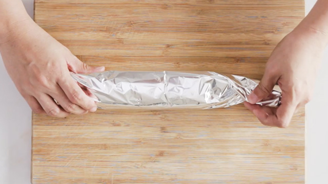 how to roll embutido in foil