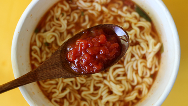 Instant Ramen Hack Add Ketchup