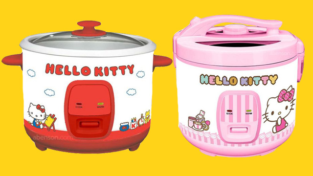 Abenson Hello Kitty rice cookers: traditional rice cooker and pressurized multi rice cooker