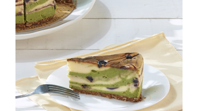 Matcha Blueberry Cheesecake from Starbucks