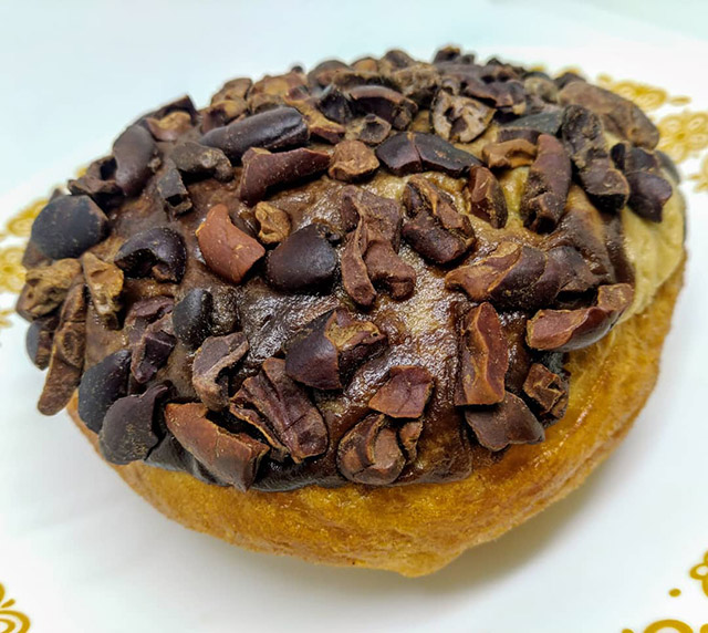 Mocha Marble Doughnut With Dry Roasted Cacao Nibs from Weirdoughs