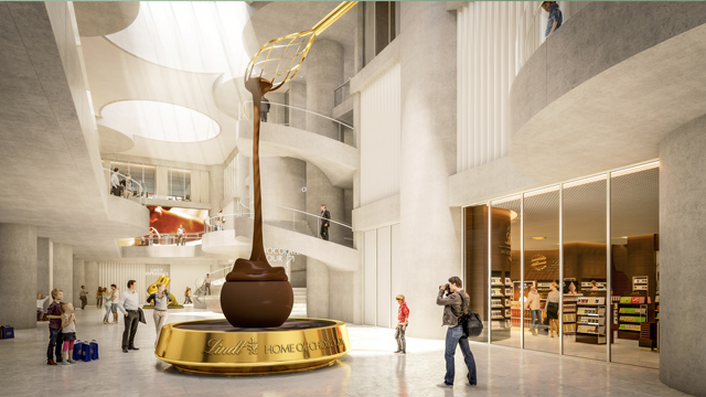 lindt chocolate museum lobby