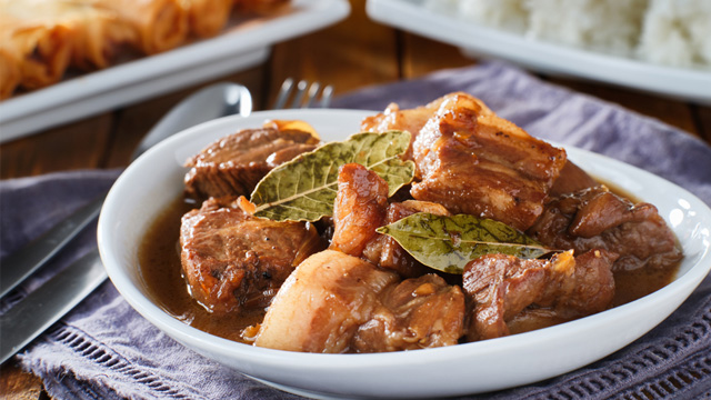 Try this salty and sour chicken and pork adobo recipe.