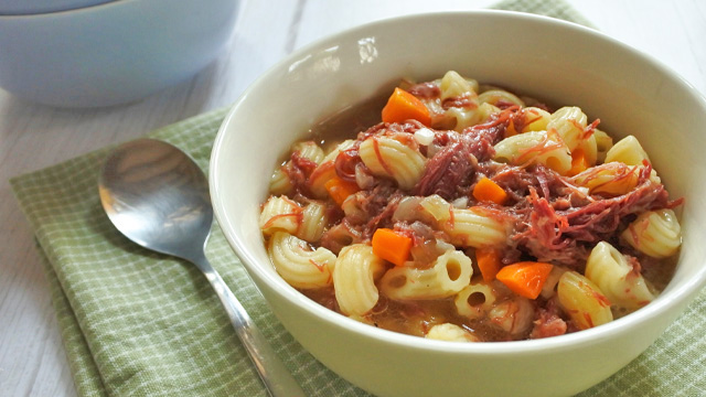 How To Make Sopas With Corned Beef Recipe Video 2710