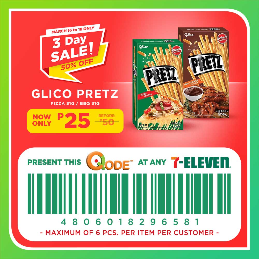 7-Eleven discount code for pretz pretzels
